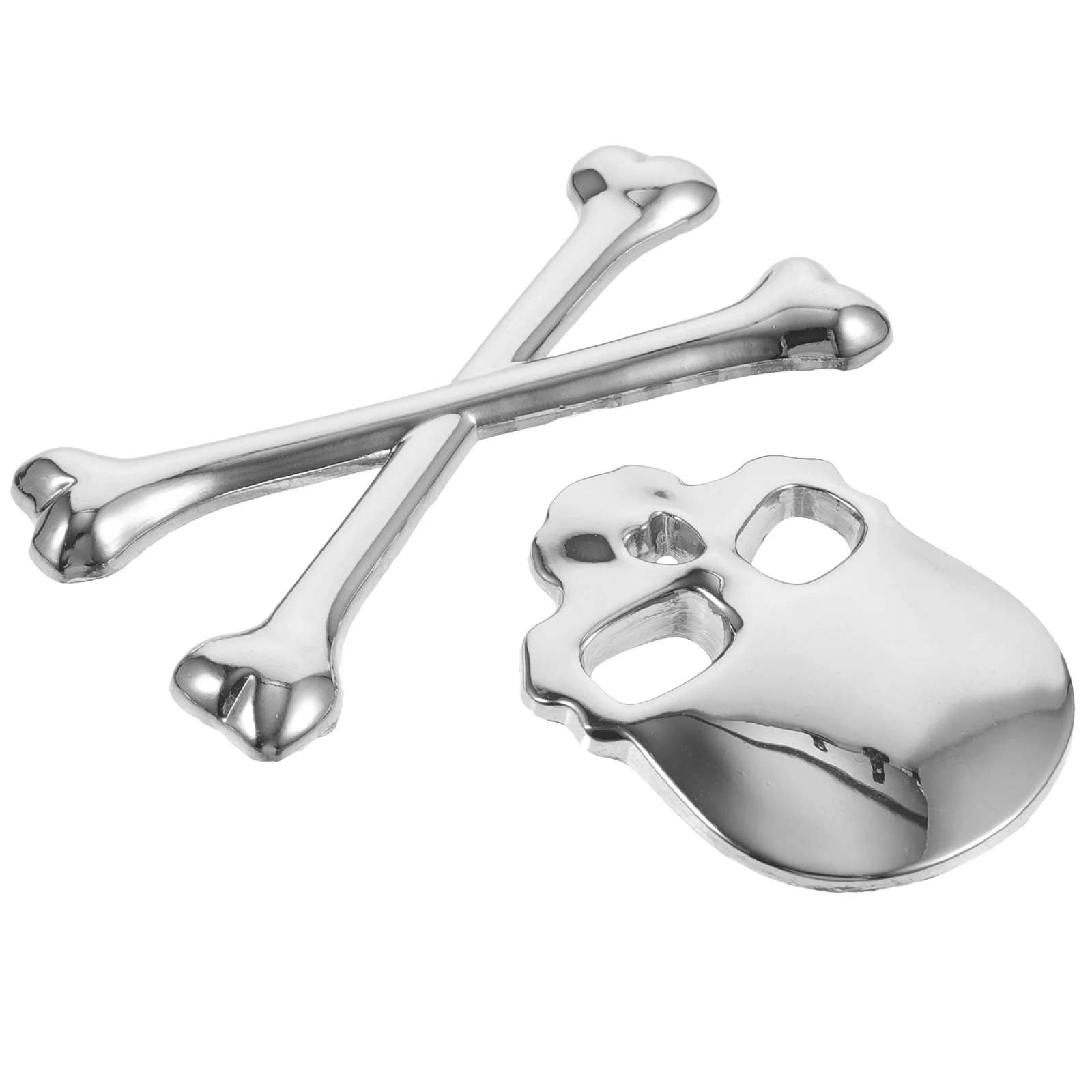 Новый 3D череп металлические скрещенные кости автомобиль мотоцикл наклейка