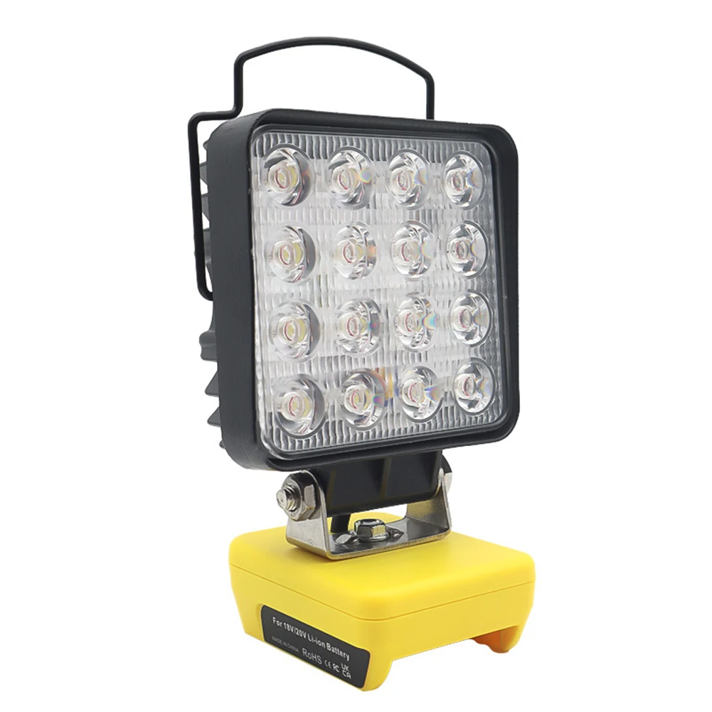 

LED Outdoor WorkLight For De-Walt 20V Battery 30W Flood Light Torch Dual Usb Fast Charging Portable Work Light For Outdoor Work