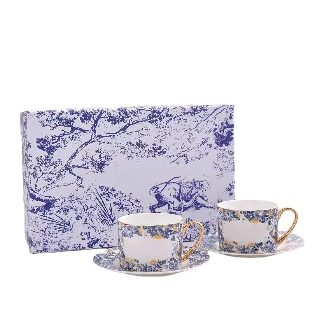 Европейская кофейная чашка из костяного фарфора посуда серии гортензии тарелка