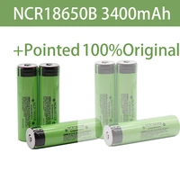 original panasonic ncr18650b 3 7v 3400mah 18650 rechargeable lithium battery for panasonic flashlight batteriespointed