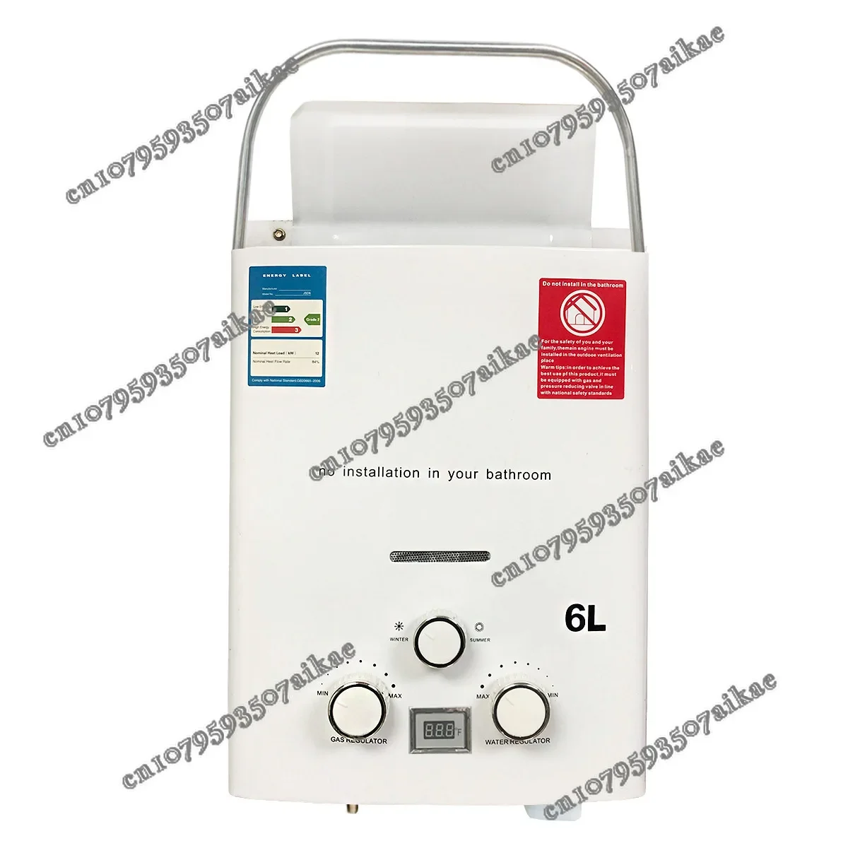 Безрезервуарный водонагреватель на пропане 6 л 12 кВт мгновенный электрический