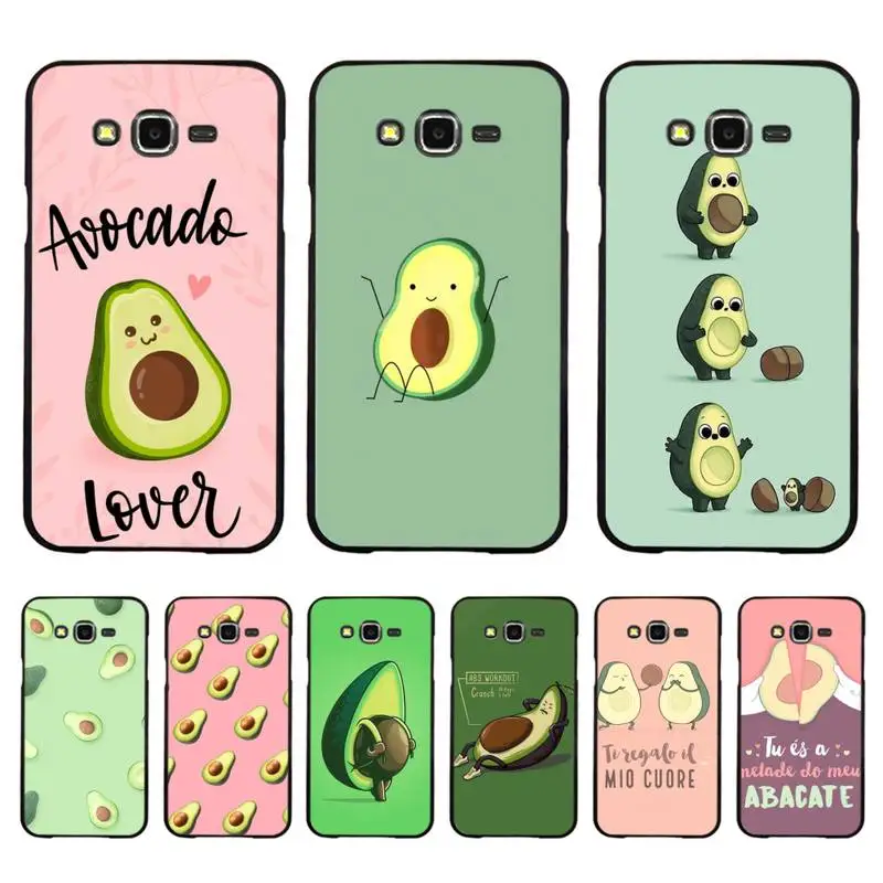 

Cute Avocado Phone Case for Samsung J8 J7 Core Dou J6 J4 plus J5 J2 Prime A21 A10s A8 A02 cover
