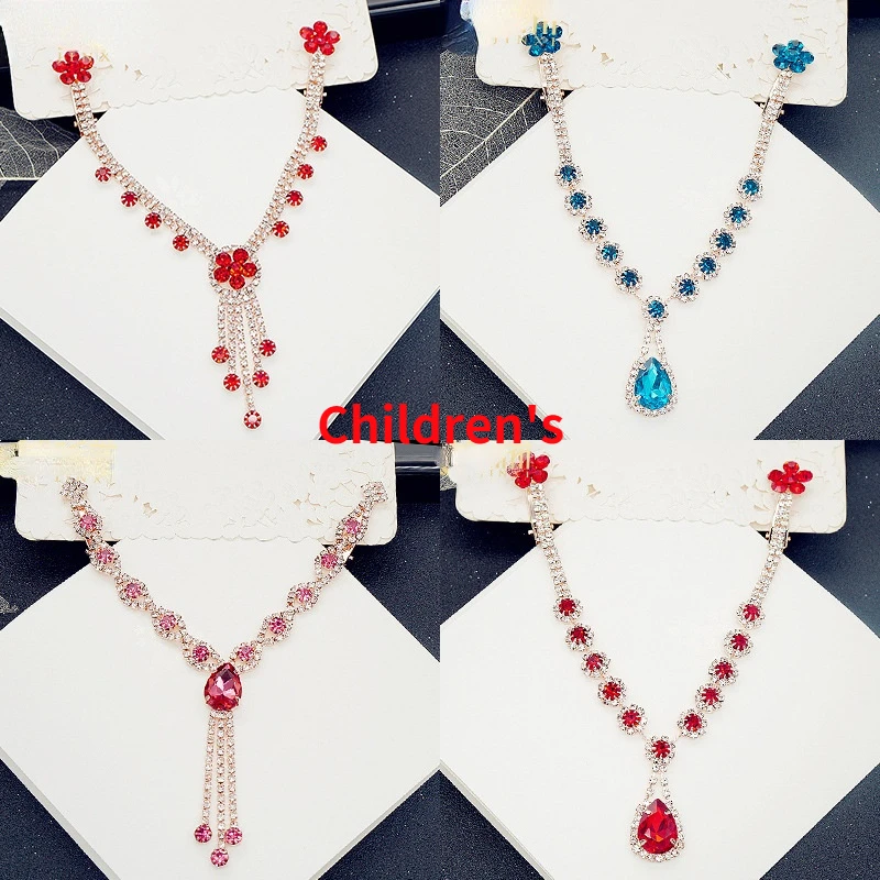 

Children's Forehead Chain Crystal Little Girl Princess Chain Dance Performance Hair Accessories Eyebrow Pendant Headdress