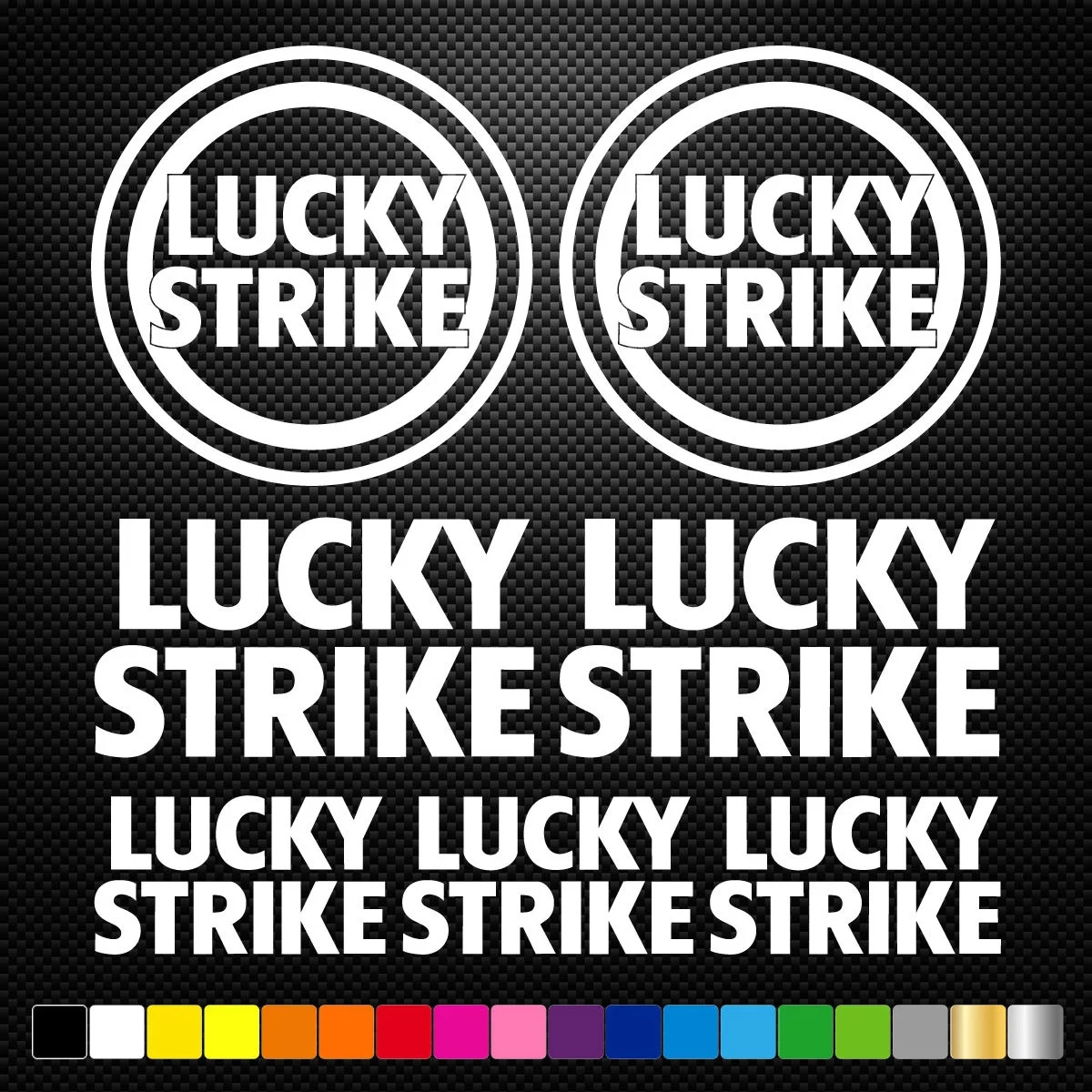 

1 Набор наклеек на автомобиль LUCKY STRIKE 7