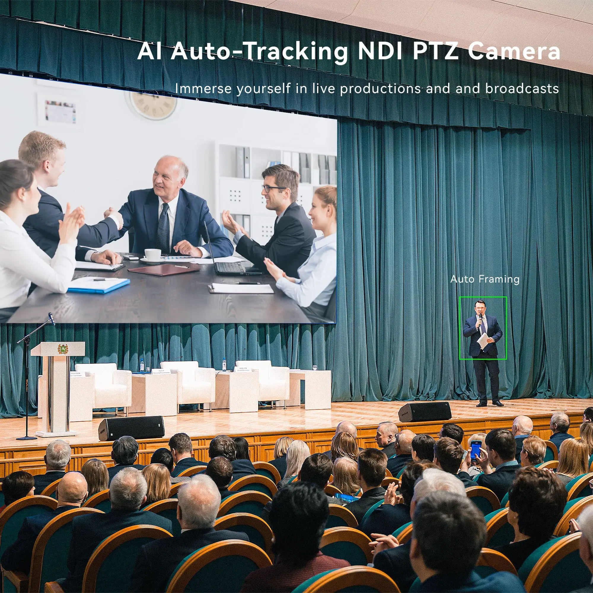 TEVO-VHD630A (версияndi) PTZ-КАМЕРА NDI 30-кратный зум 1080p 60 кадров в секунду с автоматическим