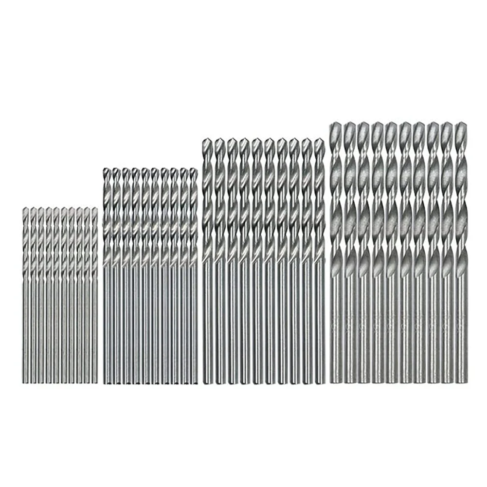 

40 Pieces 0.5mm-2.0mm Straight Mini Drill Bit Set Tiny Mini Small Drill Bits Full-Ground HSS Twist Drill for Dil