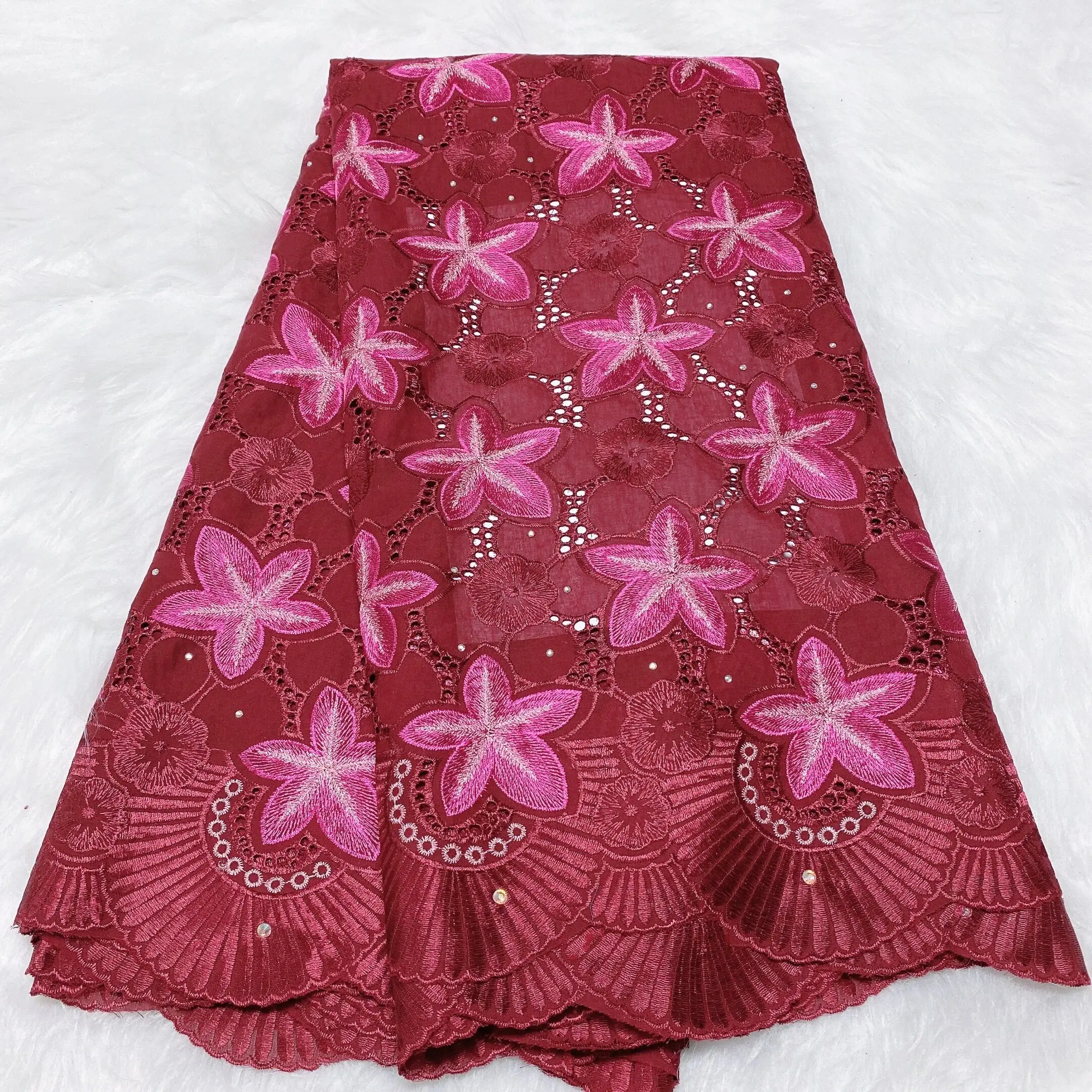 Сиреневый цвет супер красивое мягкое платье с вышивкой лица дизайн круга