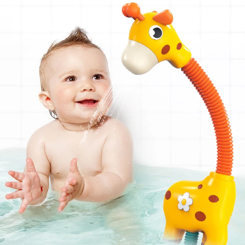 

Babies Electric Bathtub Sprinkler Giraffe Bath Shower Squirt Spray Pool for Toddlers Bathroom Water Baby Toy Infants Gifts Toys