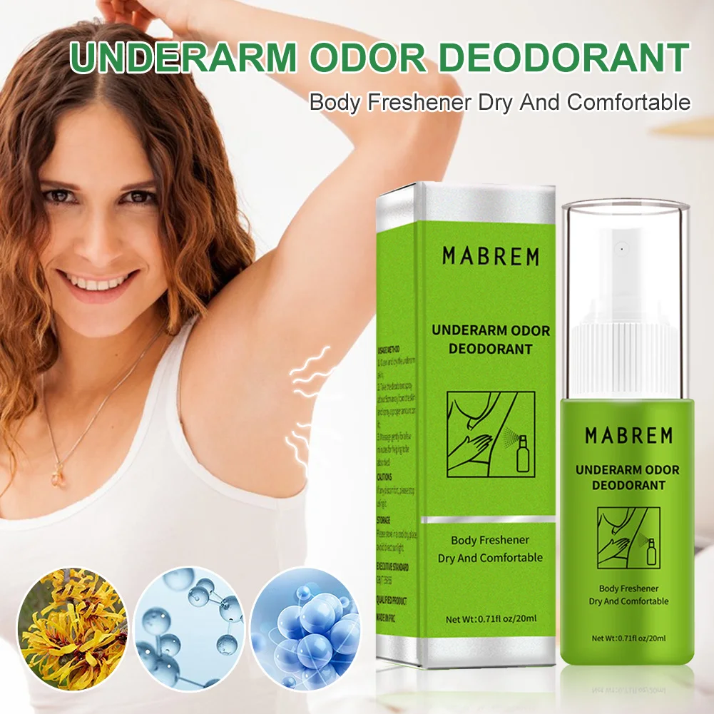 

20ml Body Odor Deodorant Spray Remove Armpits Odor Anti-Sweat Lasting Aroma Odor Sweat Deodorant Perfume Spray For Men Women