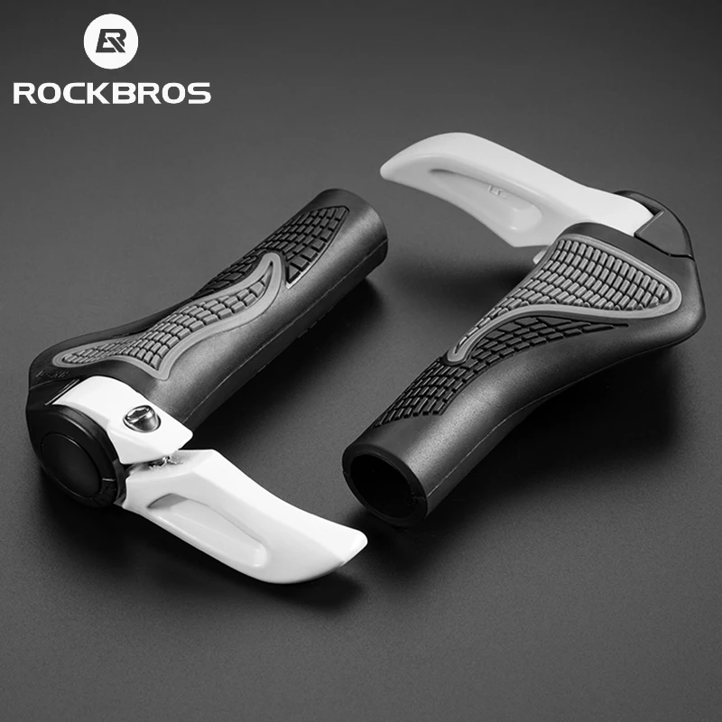 

Рукоятки для велосипеда ROCKBROS, алюминиевые запертые Резиновые Нескользящие ручки для руля велосипеда, аксессуары для велоспорта