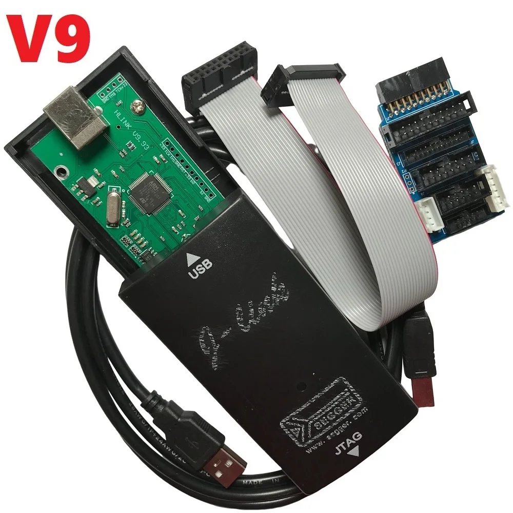 Адаптер эмулятора для рукоятки V9 JLink V9 J LINK V9 для STM32 ARM MCU USB JTAG