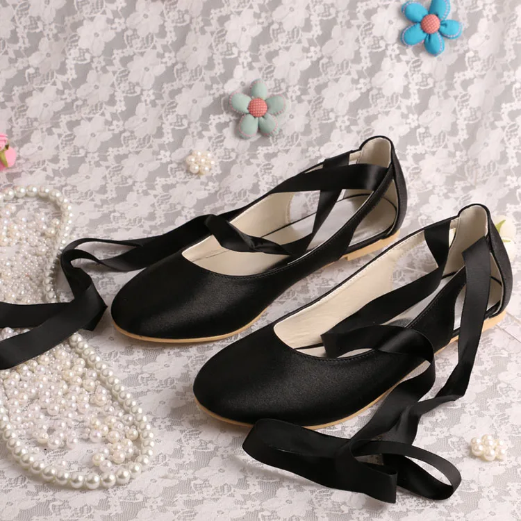 Venus lure индивидуальные цвета слоновой кости атласные балетки с лентами закрытым