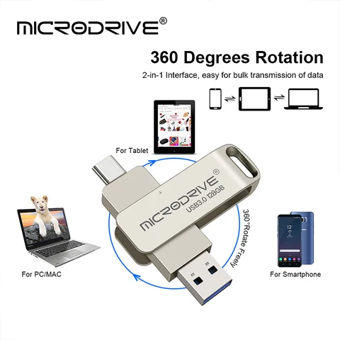 MicroDrive TYPE-C U064GBW2 USB-флешка 64 ГБ