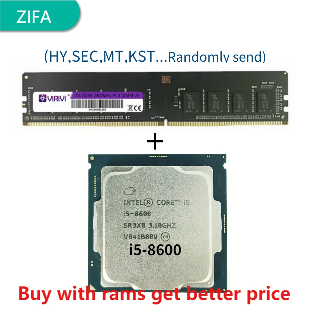 Десктопный процессор DDR4 4G 2400 МГц со стандартом Φ i5 8600 3 1 ГГц шестиядерный