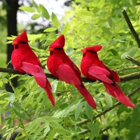 2022jmtartificial bird garden green plant home decoration clip prop manufacturer direct feather flapper handicraft bird