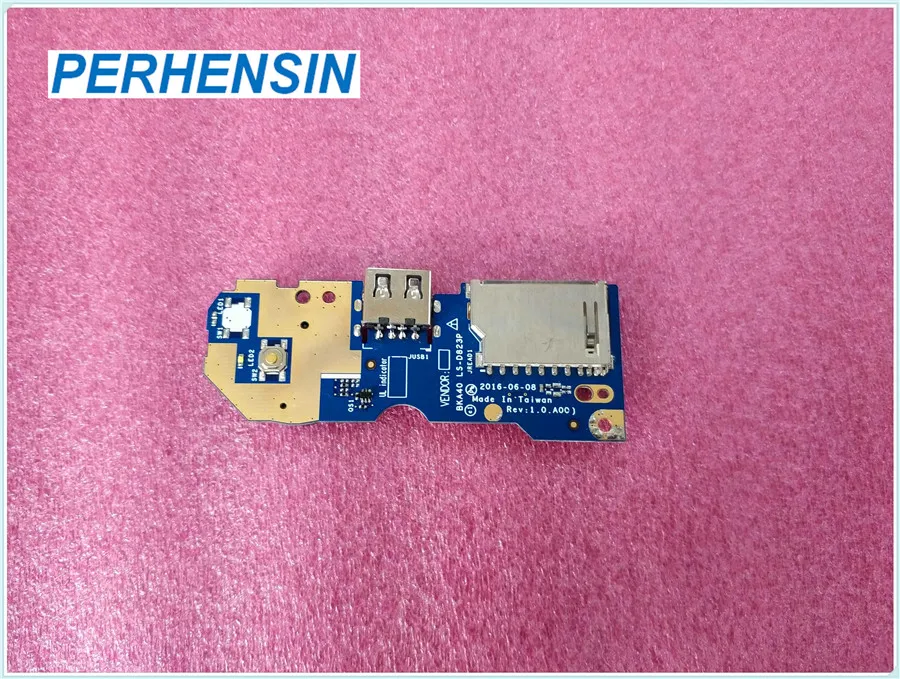 Для DELL Inspiron 15 7560 плата кнопки питания IO USB 6KTG3 06KTG3 LS-D823P протестирована быстрая