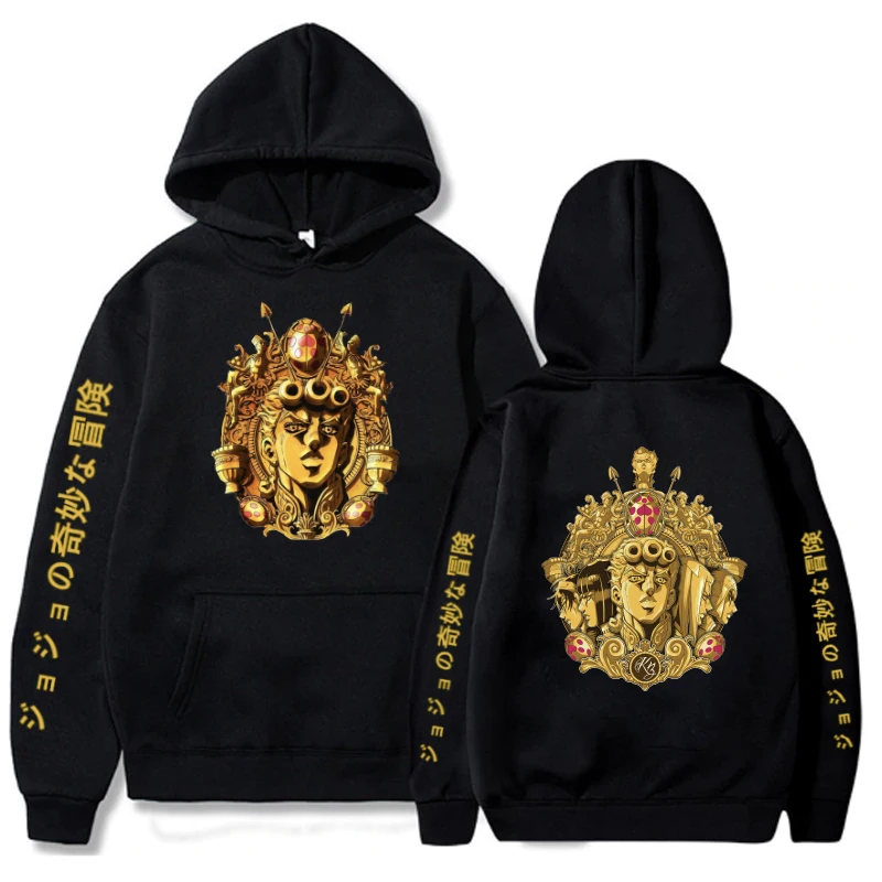 

New Men Women Sweatshirts Jojo Bizarre Adventure Anime Hoodie Winter Warm Harajuku Pullovers Tops Long Sleeves
