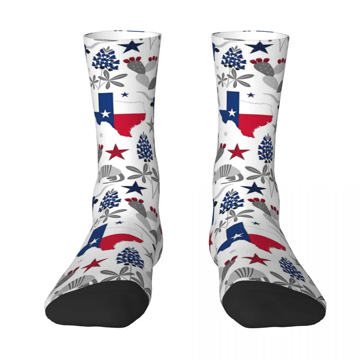 

Symbols Of Texas Sock Socks Men Women Polyester Stockings Customizable Hip Hop