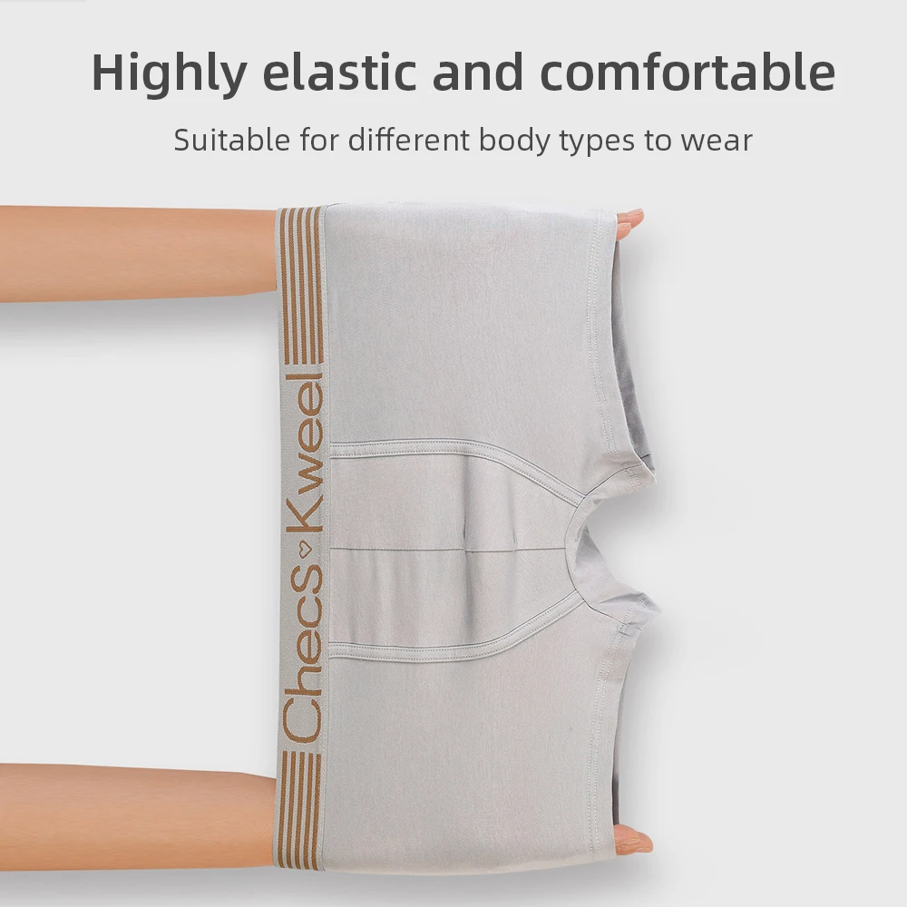 3Pcs Man Underwear Boxer Organic Cotton Underpants Breathable Men Comfortable Elastic Male Pantie Plus Size XXXL New