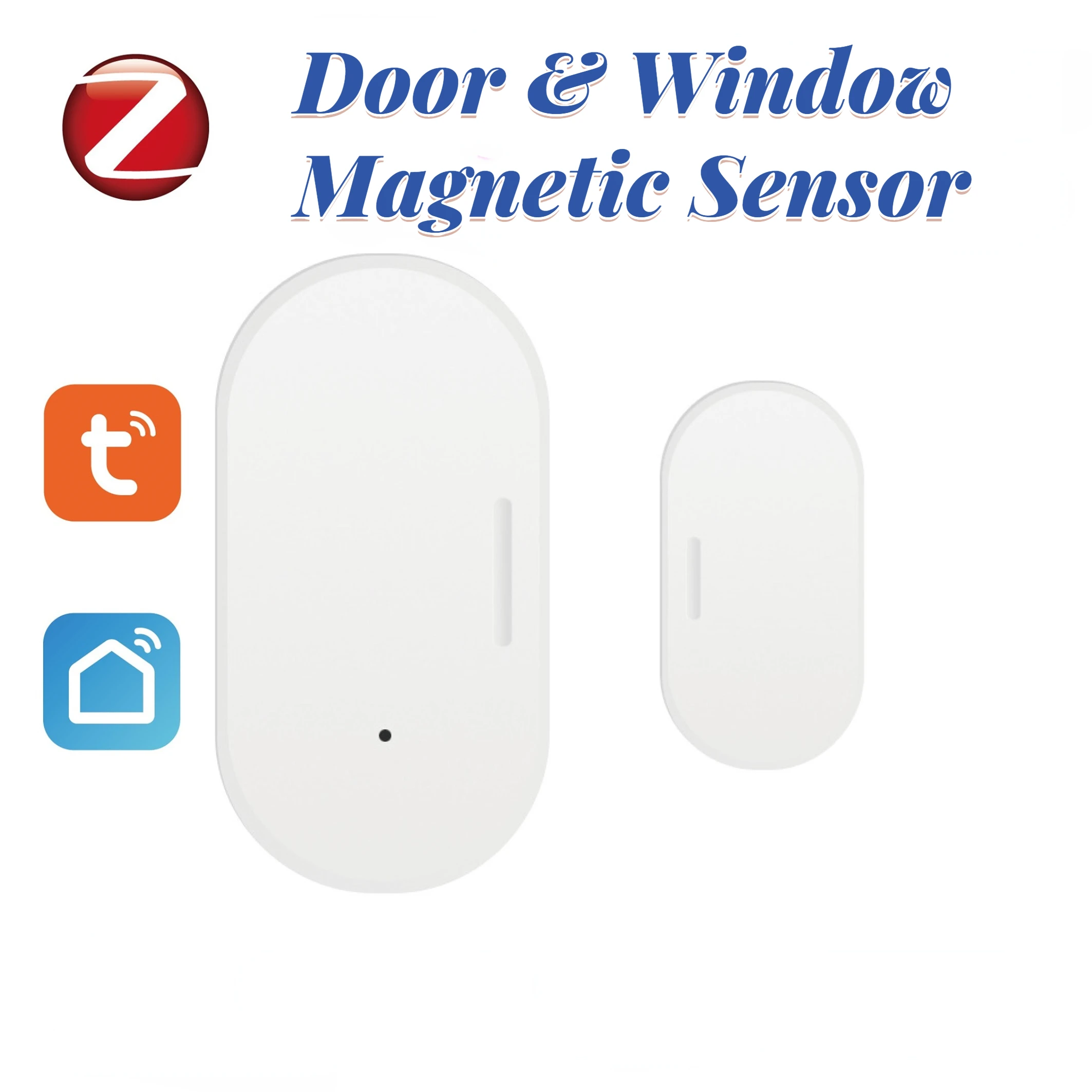 

Дверные и оконные магнитные датчики Tuya Zigbee, беспроводные детекторы для умного дома, магнитная Автоматизация дверей