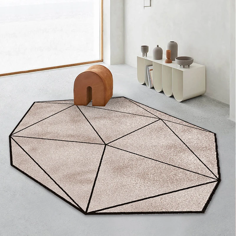 

Irregular Carpet Living Room Coffee Table Mat Bedroom Room Felt Floor Mat Is Dirty And Easy To Care For Makeup Stool Carpet Mat