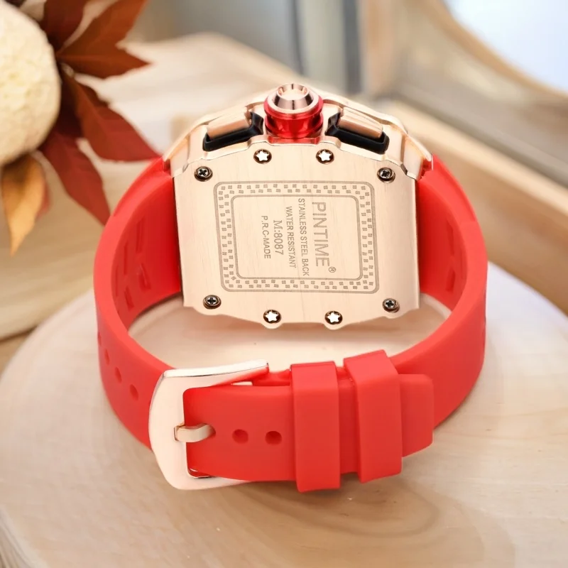 Кварцевые часы в стиле хип-хоп для мужчин водонепроницаемые светящиеся наручные