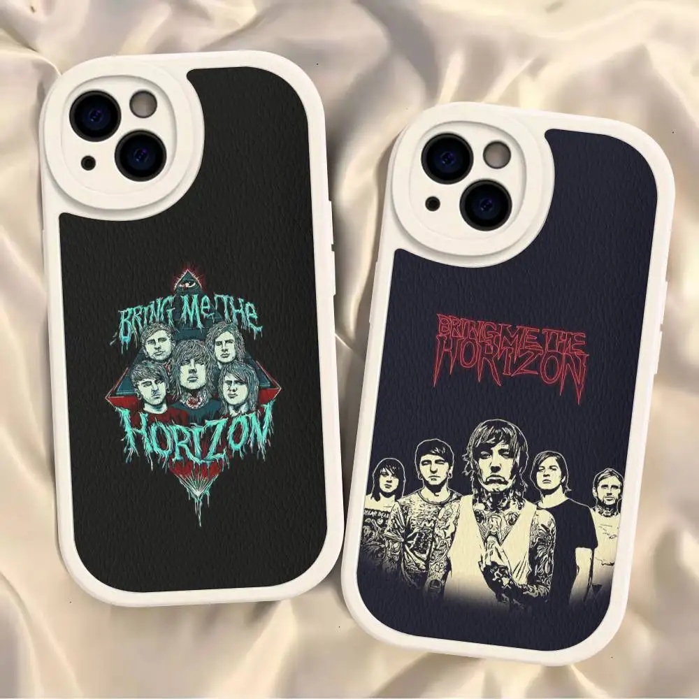 Фото Чехол для телефона Bring Me The BMTH Horizon из кожи для iPhone 16 15 14 17 Pro Max 11 12 Mini Plus, мягкий чехол-накладка №4
