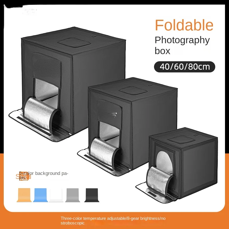 

Led Small Studio Fill Light Portable Folding Photo Light Box Jewelry Shooting Props Shooting Table