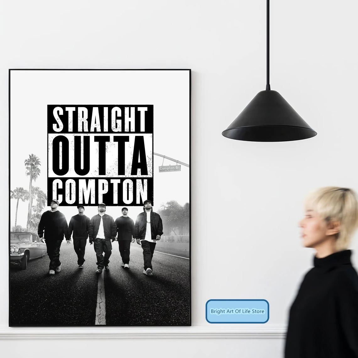 Постер фильма Straight Outta Compton художественная обложка звезда фото художественный