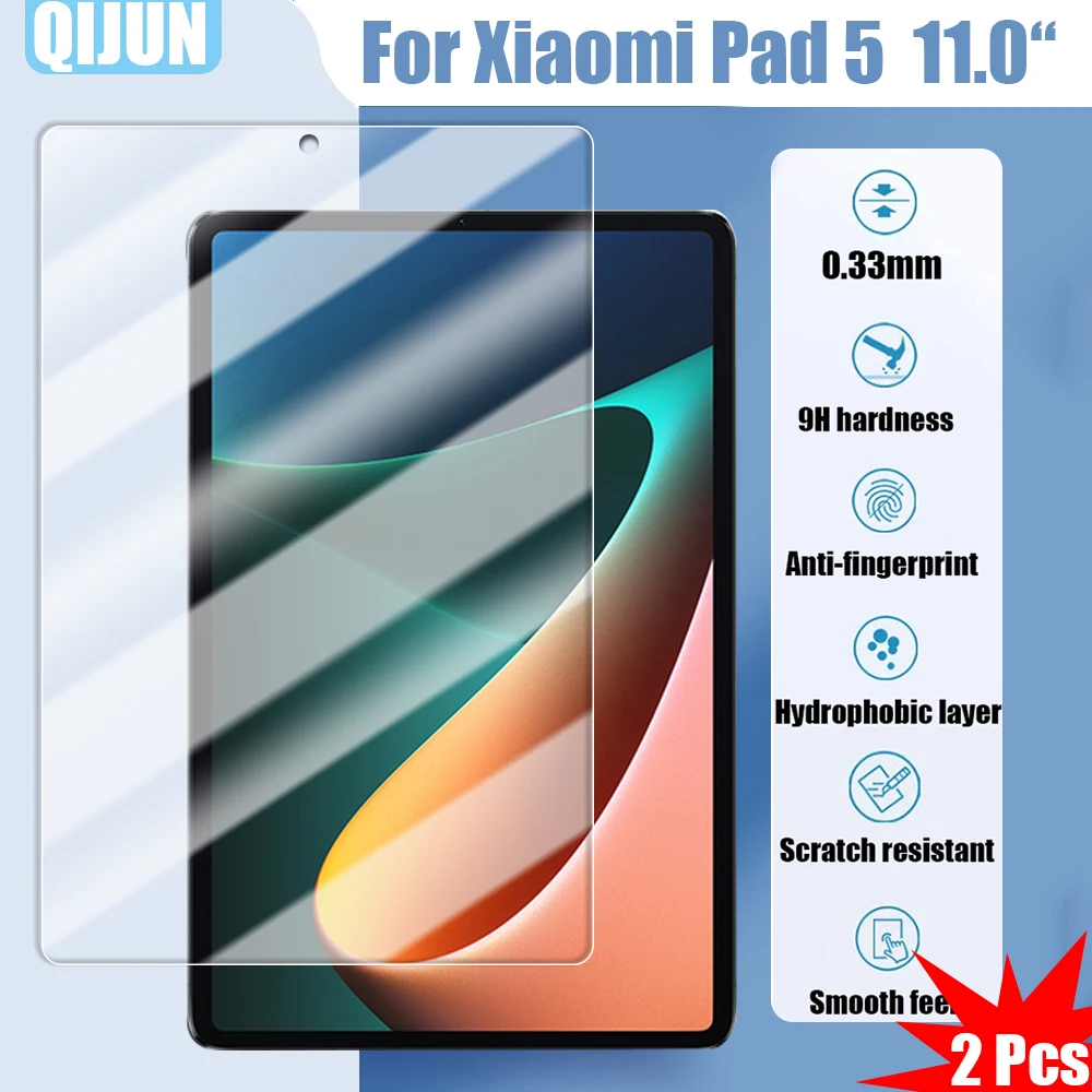 

Tablet Tempered glass film For Xiaomi Mi Pad 5 th 11.0" 2021 Explosion proof and scratch resistant waterpro 2 Pcs Mipad pad5 5th