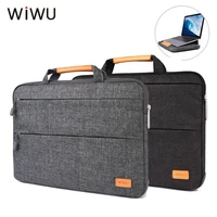 wiwu 15 4 laptop bag stand case handbag cover portable laptop sleeve for macbook air pro 13 14 multi pockets notebook bag 13 16