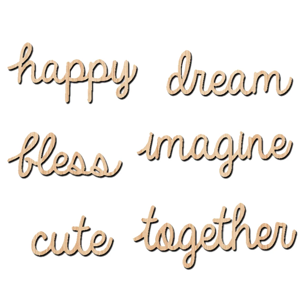 

Wooden Wood Letters Word Diy Slice Letter Pieces Decoration Wall Sign Cutouts Decorative Unfinished Craft Mini Chip