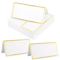 30pcs bronzing blank place cards wedding party decoration table name message greeting card birthday party supplies seating card
