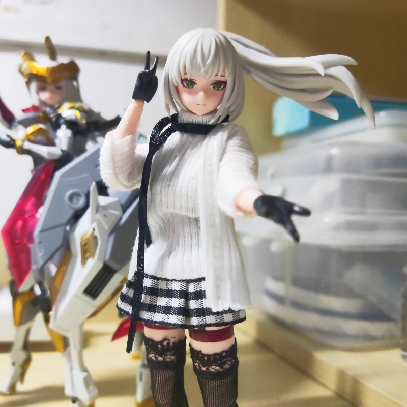 

Handmade 1/12 Anime Girl Southern Hemisphere High Neck Vest Long Pleated Skirt Set For 6in Azone12 Fag Action Figure Body Doll