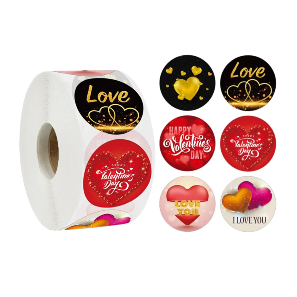 

Stickers Labels Heart Day Sealing Gift S Valentine Packing Decals Valentines Envelop Sticker Scrapbooking Baking Gifts Love