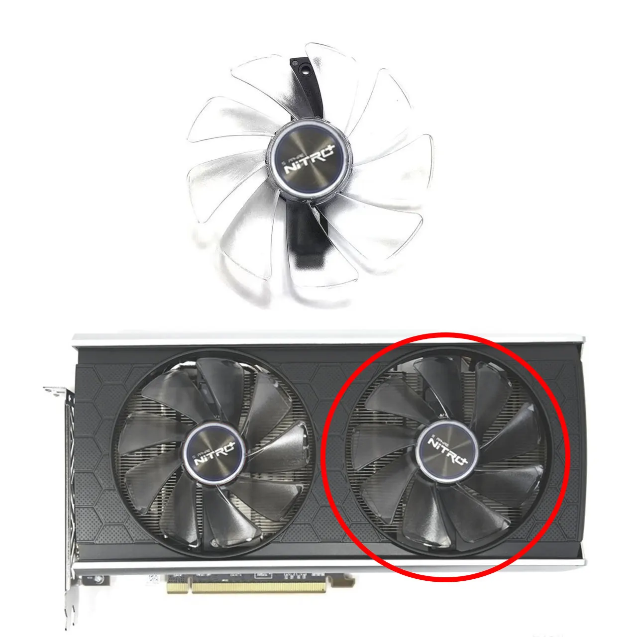 Новый вентилятор для графического процессора 95 мм FD10015M12D DC 12 В 0.45A подходит Sapphire RX