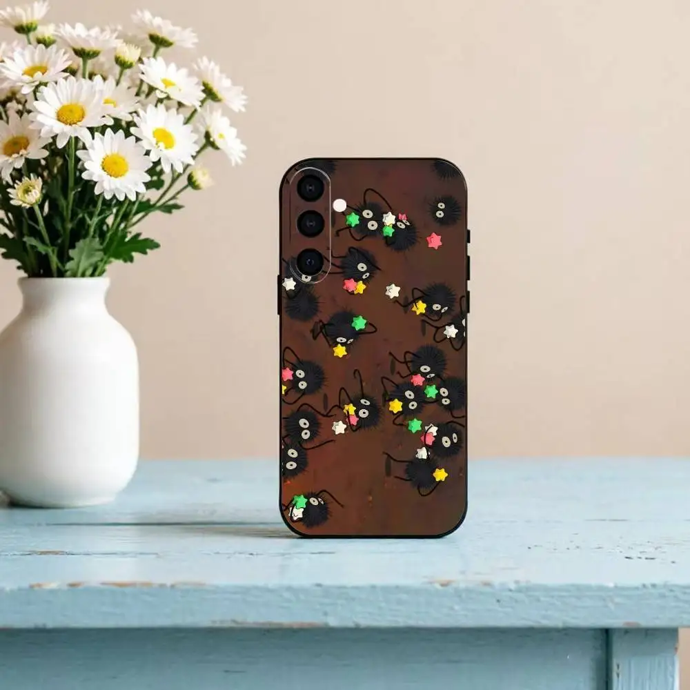 Чехол для телефона Briquette Susuwatari, черный, силиконовый, мягкий, для Samsung Galaxy A73, A72, A71, A70, A53, A52, A51 (art.: 3920dae4e3a69) - 3920dae4e3a69