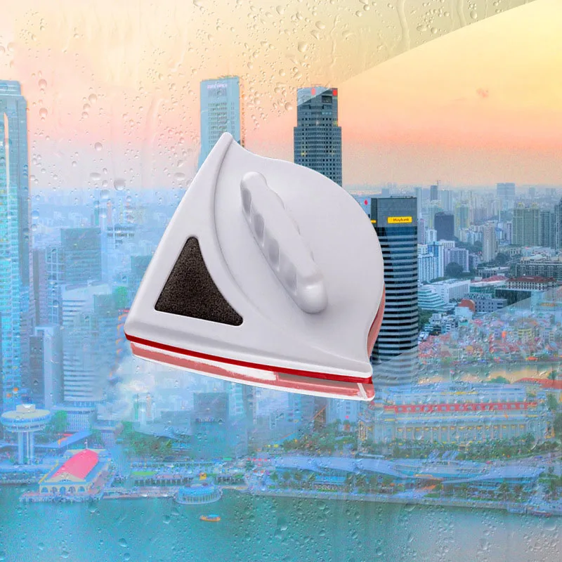 

Glass Wiper Household Double-sided Magnetic Glass Wiper Double-Layer Hollow High-rise Glass Wiper