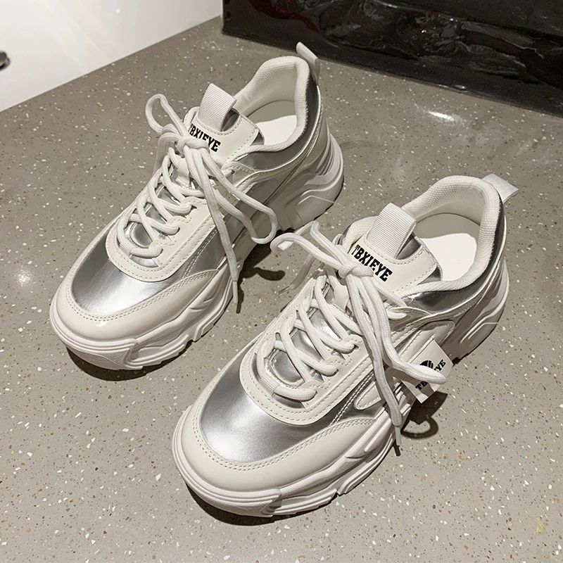 

Dad Shoes Female Ins Tide 2022 Spring New Net Red Casual All-match Sports Shoes Double Zipper Thick Bottom Women's Shoes