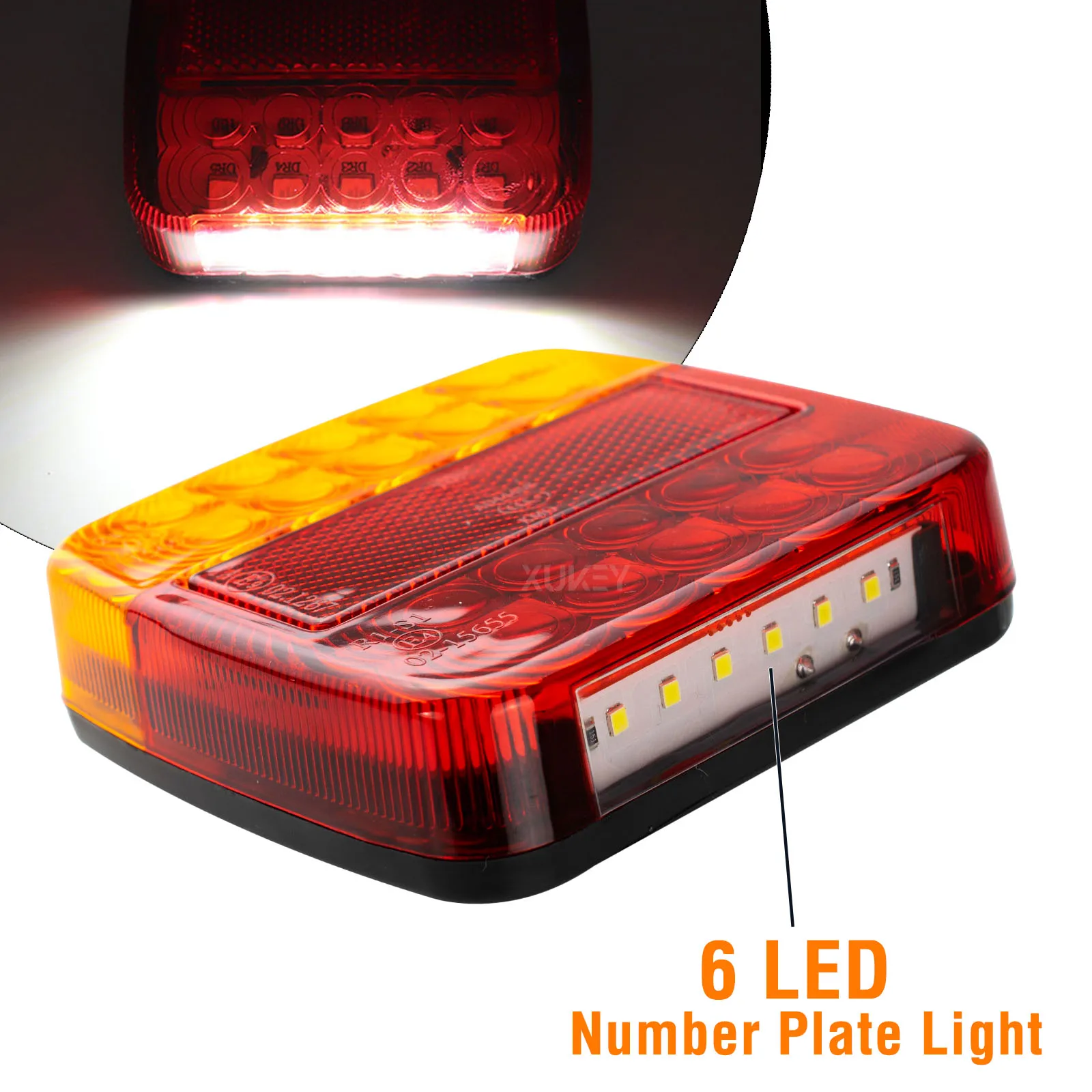 Задний светодиодный фонарь 4-кратный индикатор стоп-сигнала для грузовиков