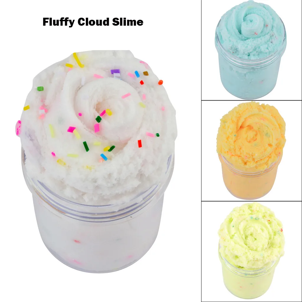 120 мл цветной слайм пластиковая глина светильник лая цветная яркая Полимерная