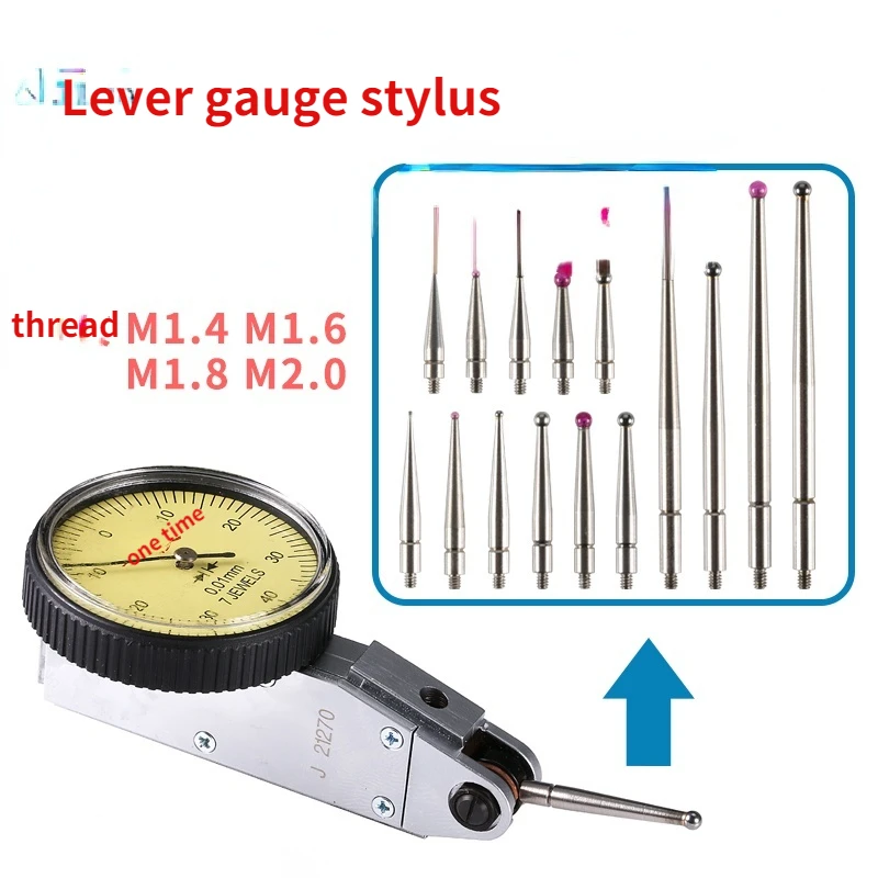 

The Lever Dial Indicator Head Is Compared with the Needle Ruby Stylus Probe Dial Indicator Probe M0.5 1.0 Tungsten Steel Stylus