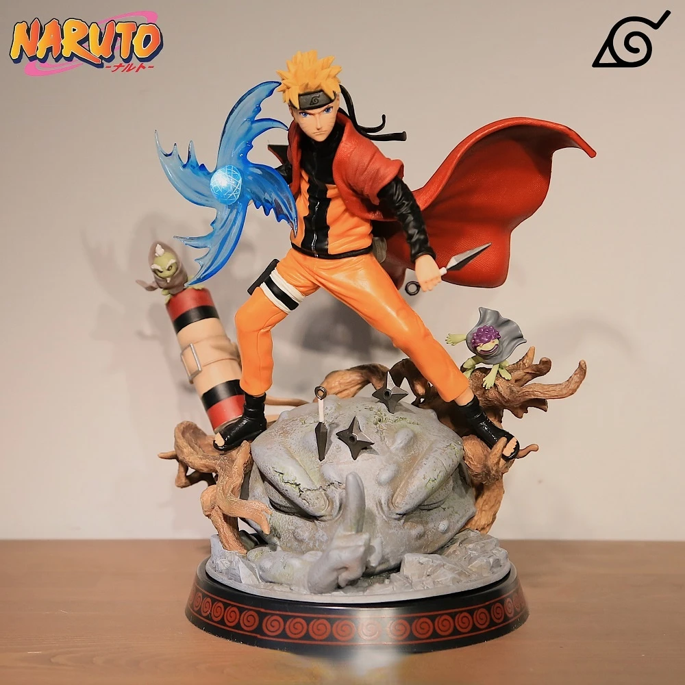 

BANDAI рисунок, аниме, Наруто Модель горящий ветер жаба Фея Наруто экшн-фигурка 28 см Смола + ПВХ Коллекция украшений для игрушек
