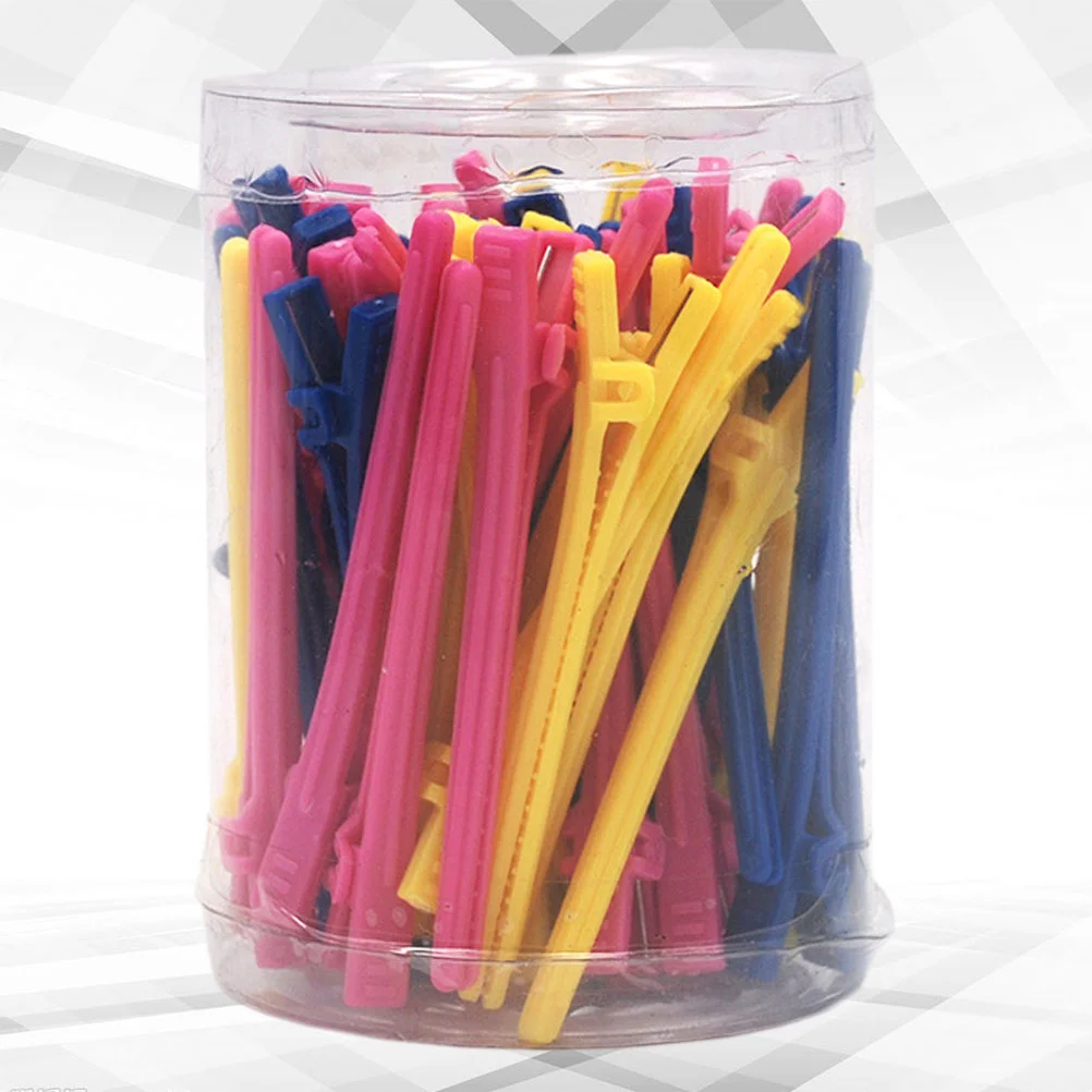 

1 Box/50pcs Large Clips Useful Hairdressing Clips Portable Alligator Clips for Women Lady