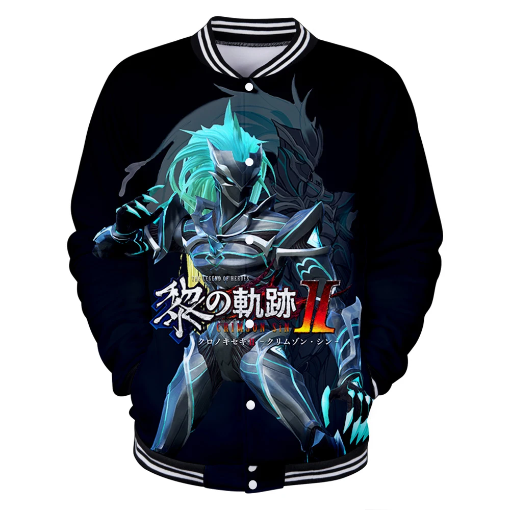 

Куртка с длинным рукавом The Legend of Heroes, модная бейсбольная куртка с 3D принтом, одежда для улицы