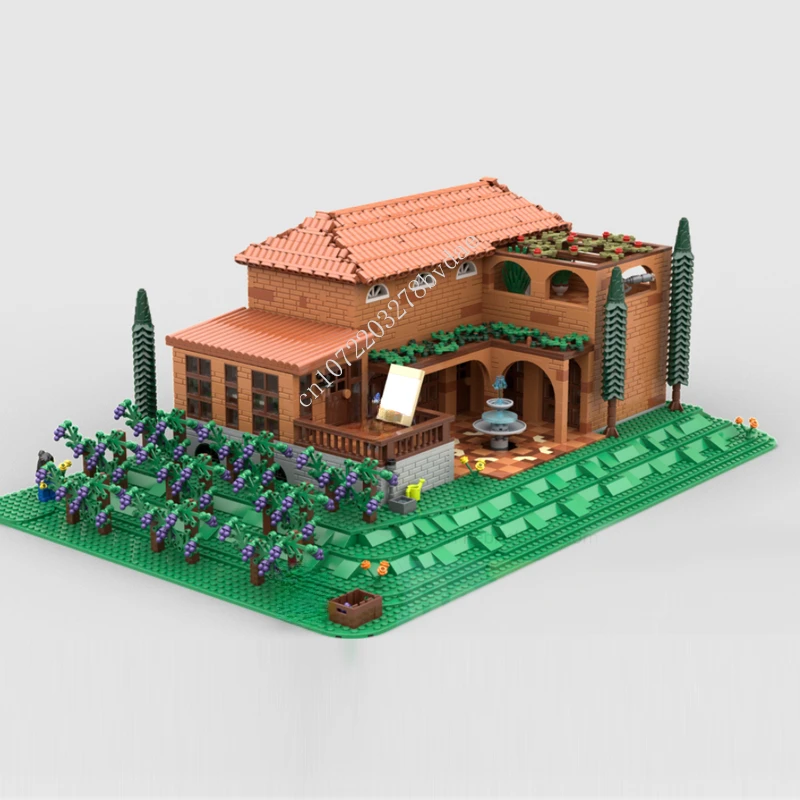 4000 шт. Модульные строительные блоки MOC для дома и виллы