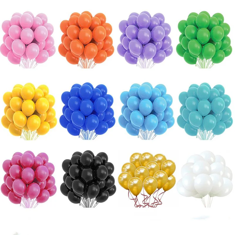 

Latex Balloons 10pcs Gold Black Pink Birthday Party Decorations Adult Wedding Decorations Helium Globos Baby Shower Air Ballon