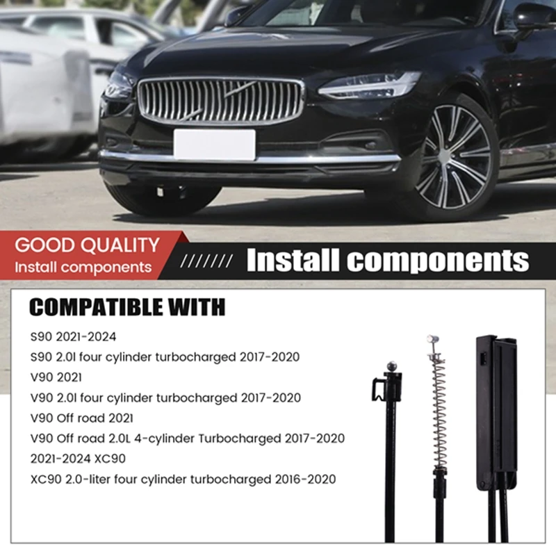 Капот двигателя 31352884 кабель переднего выпуска для Volvo S90 V90 XC90 2016-2024