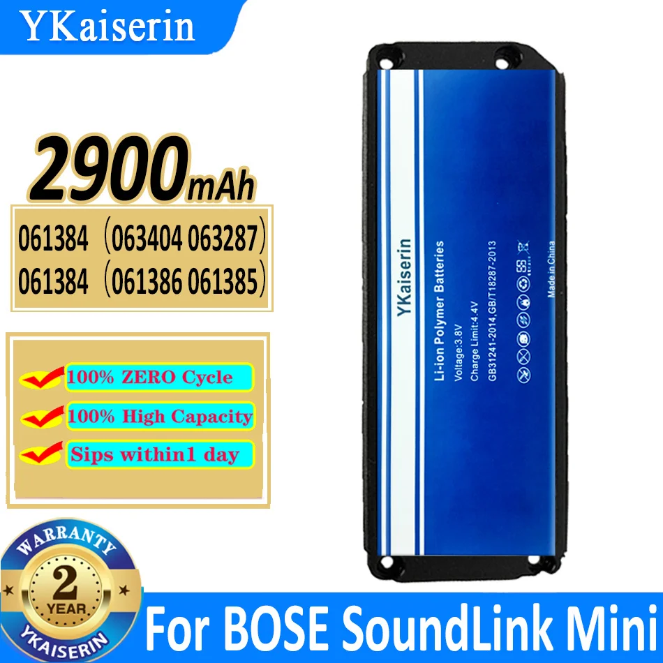 

2900mAh YKaiserin Replacement Battery 061384 for BOSE SoundLink Mini 1 Mini1 Bluetooth Speaker Bateria