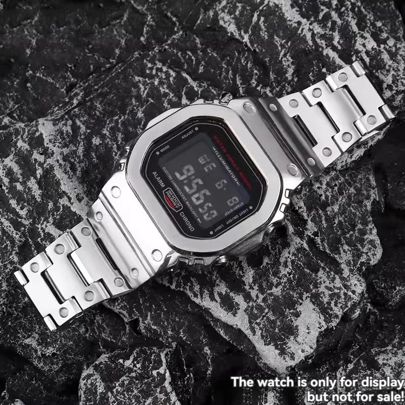 Модифицированный ремешок DW5600 для фотографий часов из нержавеющей стали